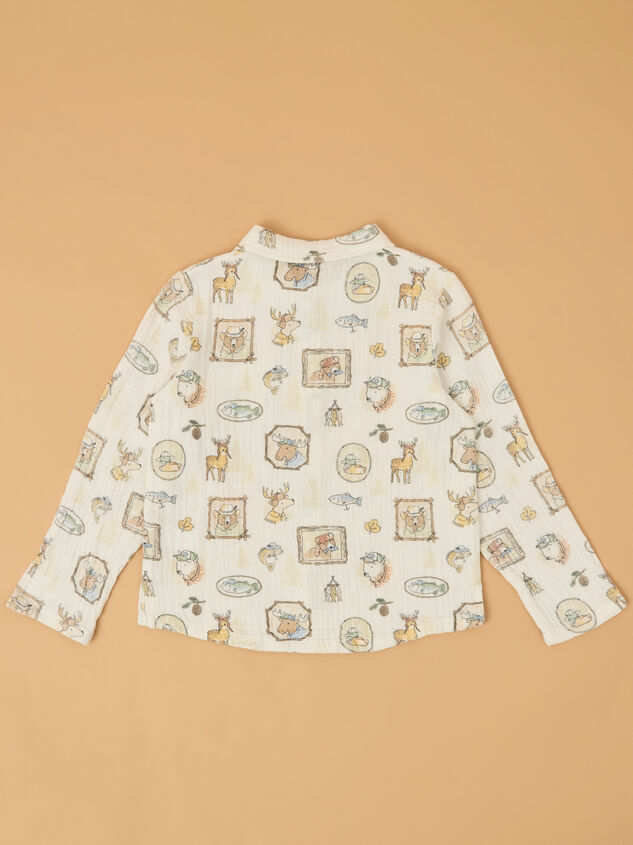 Woodie Woven Button Up Detail 3 - AS Kids