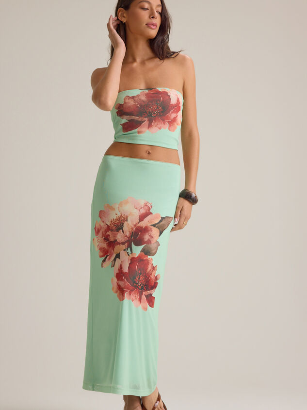 Kehlani Floral Tube Top Detail 3 - AS Kids