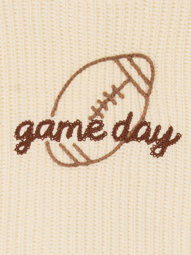 Giorgio Game Day Knit Sweater Detail 4 - AS Kids