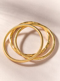 Textured Bangles 3 Pack - AS Kids