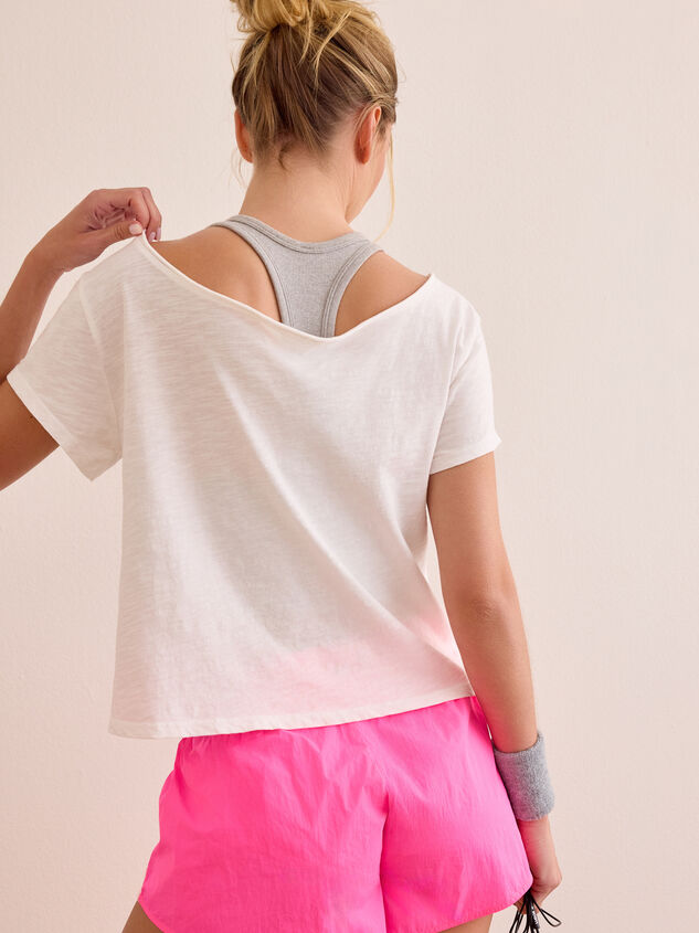 All In Off The Shoulder Tee Detail 5 - AS Kids