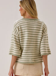 Cassady Striped Cardigan Detail 3 - AS Kids