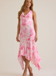 Silver Cowlneck Maxi Dress Detail 2 - ALTAR'D STATE KIDS