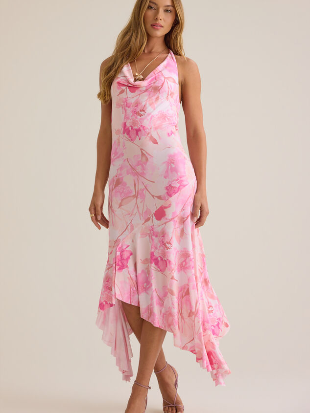 Silver Cowlneck Maxi Dress Detail 2 - ALTAR'D STATE KIDS