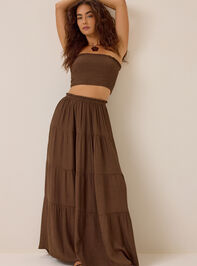Tate Tiered Flowy Maxi Skirt Detail 5 - AS Kids