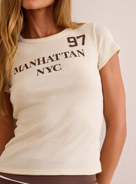Manhattan NYC Baby Tee Detail 3 - AS Kids