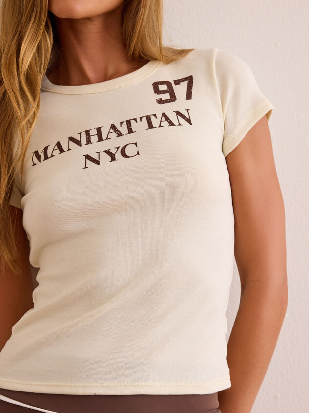 Manhattan NYC Baby Tee Detail 3 - AS Kids