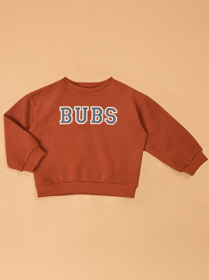 Bubs Graphic Long Sleeve Toddler Crewneck - AS Kids