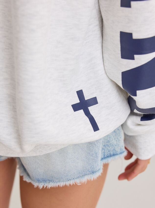 Jesus Is King Pullover Detail 5 - AS Kids