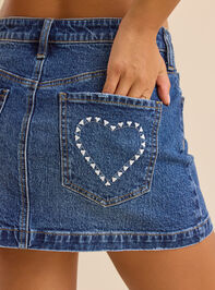 Amora Embroidered Mini Skirt Detail 2 - ALTAR'D STATE KIDS