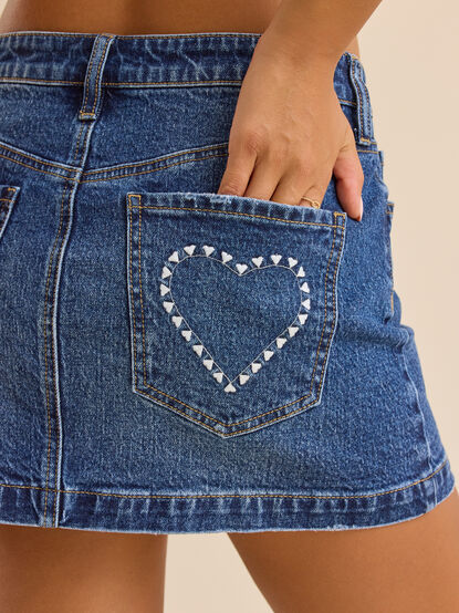 Amora Embroidered Mini Skirt - ALTAR'D STATE KIDS