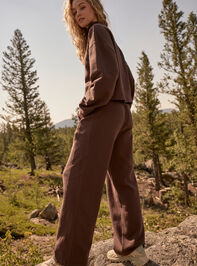 Varsity Wide Leg Sweat Pant Detail 3 - AS Kids