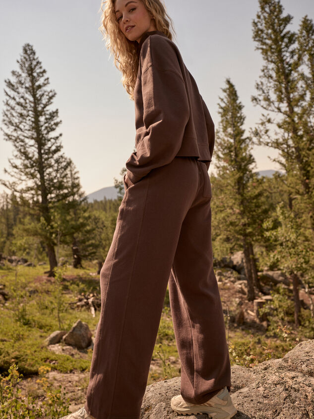 Varsity Wide Leg Sweat Pant Detail 3 - AS Kids