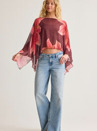 Brielle Floral Poncho Detail 2 - AS Kids