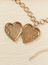 Heart Charm Chunky Necklace Detail 3 - ALTAR'D STATE KIDS
