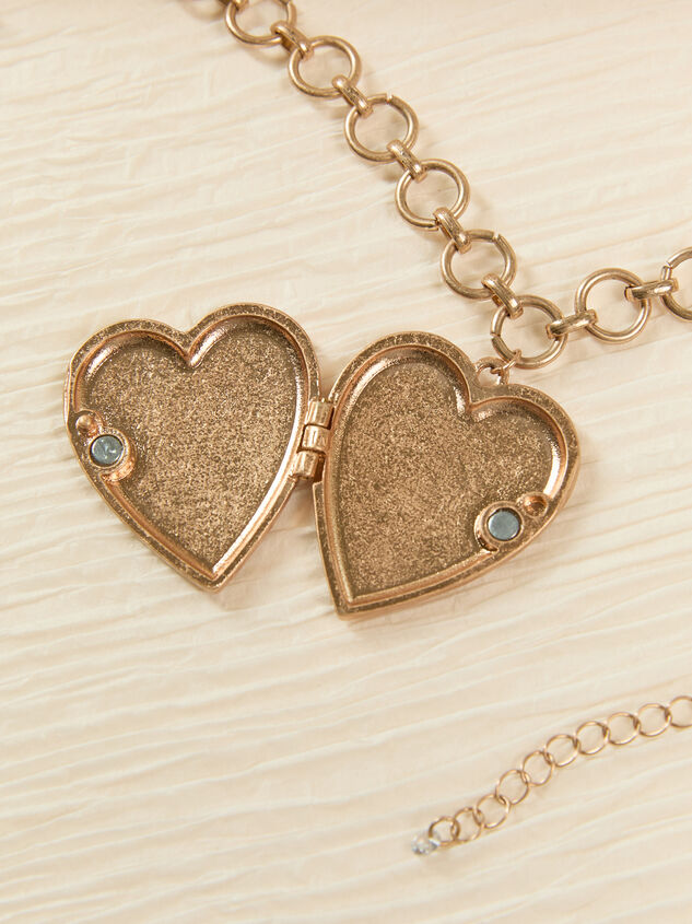 Heart Charm Chunky Necklace Detail 3 - ALTAR'D STATE KIDS