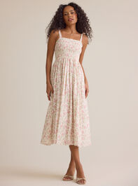 Thea Smocked Floral Midi Mama Dress - ALTAR'D STATE KIDS