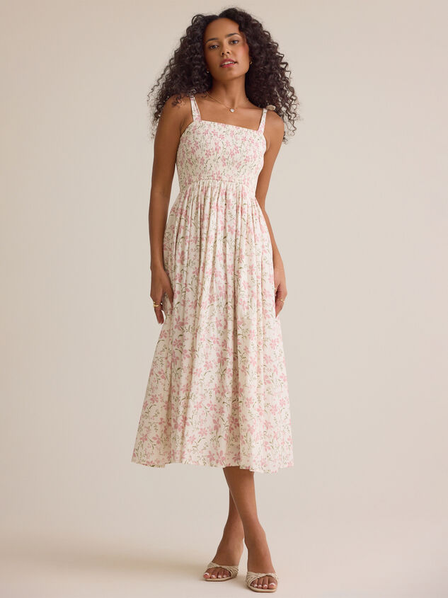 Thea Smocked Floral Midi Mama Dress - ALTAR'D STATE KIDS