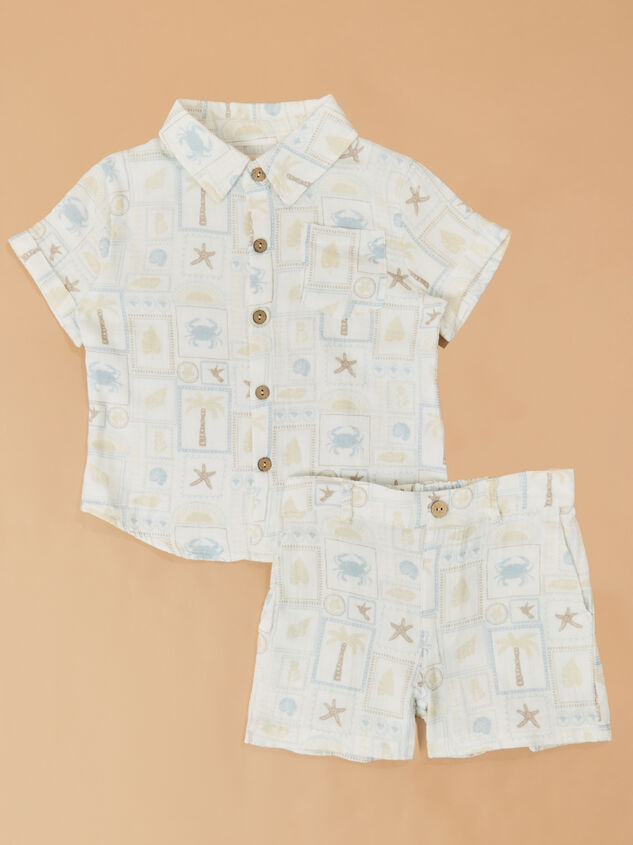 Beach Patchwork Button Up Detail 3 - ALTAR'D STATE KIDS