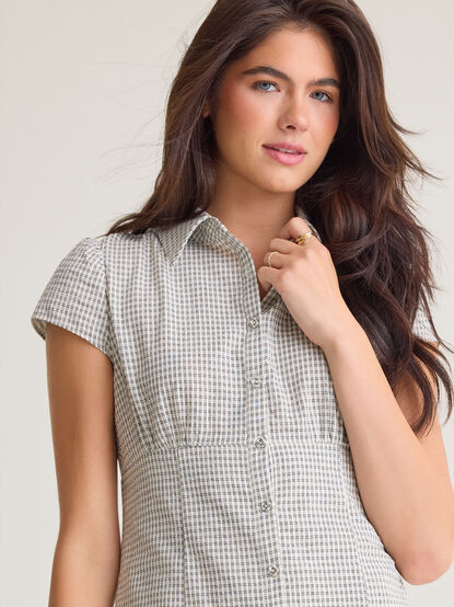 Hallee Plaid Mini Dress - AS Kids