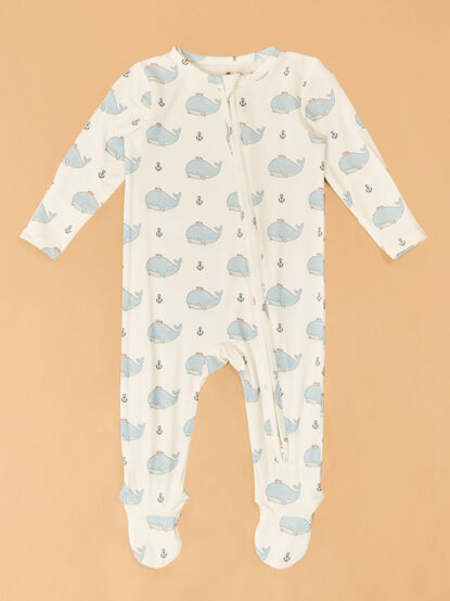 Banks Bubbly Whale Footie - ALTAR'D STATE KIDS