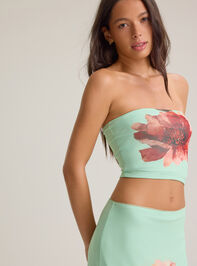 Kehlani Floral Tube Top Detail 2 - AS Kids