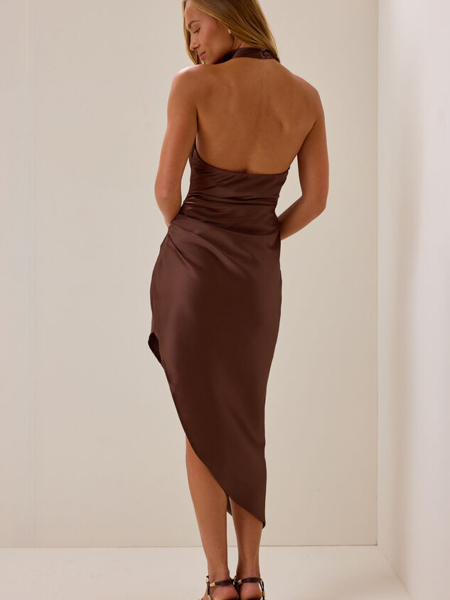 Gaia Satin Maxi Dress Detail 6 - AS Kids