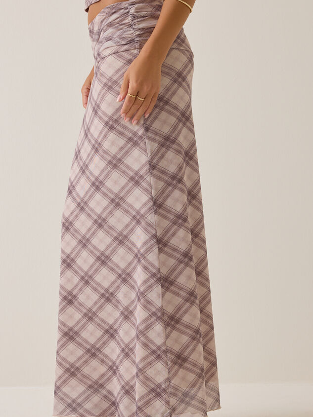 Felicia Plaid Maxi Skirt Detail 3 - AS Kids