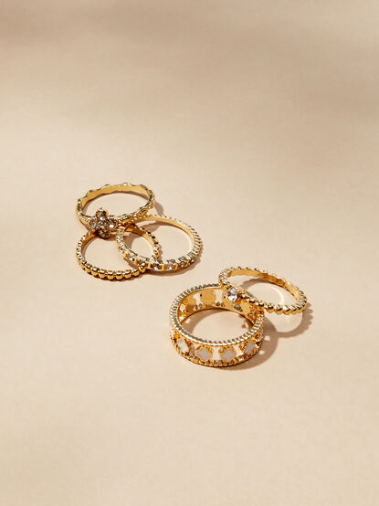 Dainty Clover Ring Set - ALTAR'D STATE KIDS