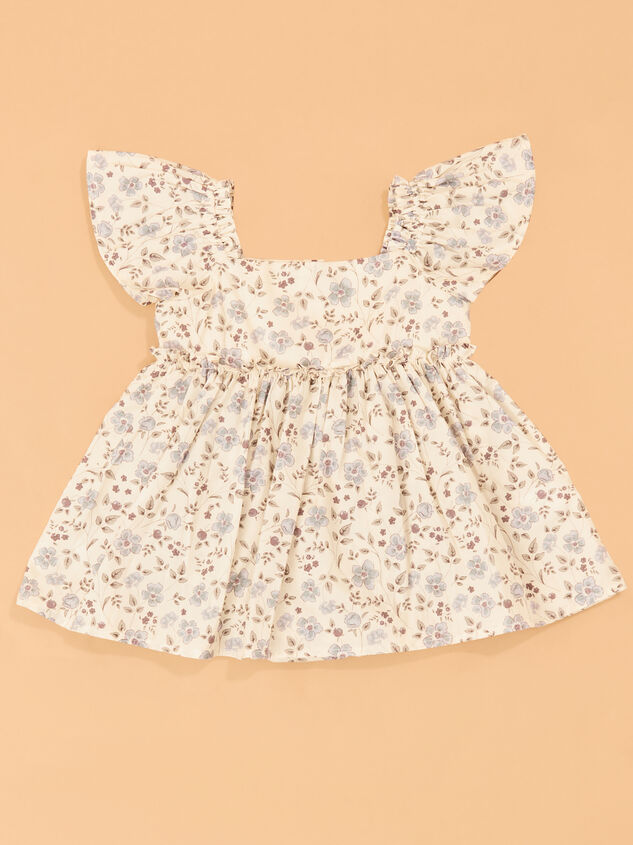 Kayela Floral Baby Dress Detail 2 - AS Kids