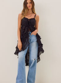 Amiah Ruffle Tie Front Kimono Detail 3 - AS Kids