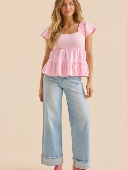 Leylani Tiered Babydoll Top - ALTAR'D STATE KIDS