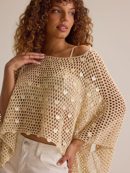Josephine Crochet Sequin Poncho - AS Kids
