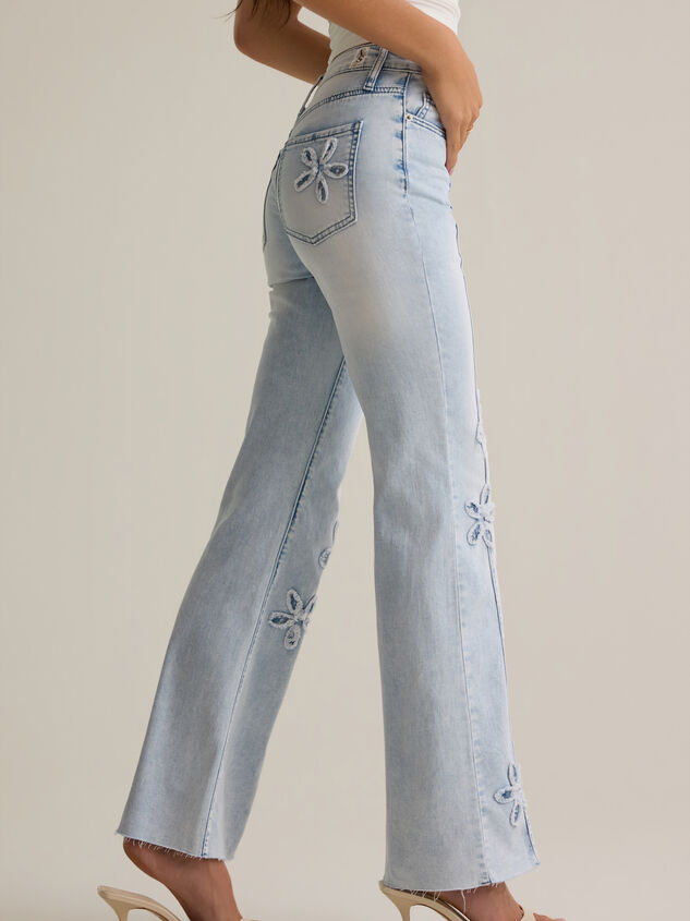 Bea Flower Patchwork Jeans Detail 4 - AS Kids