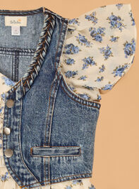 Finley Floral Dress Detail 3 - AS Kids