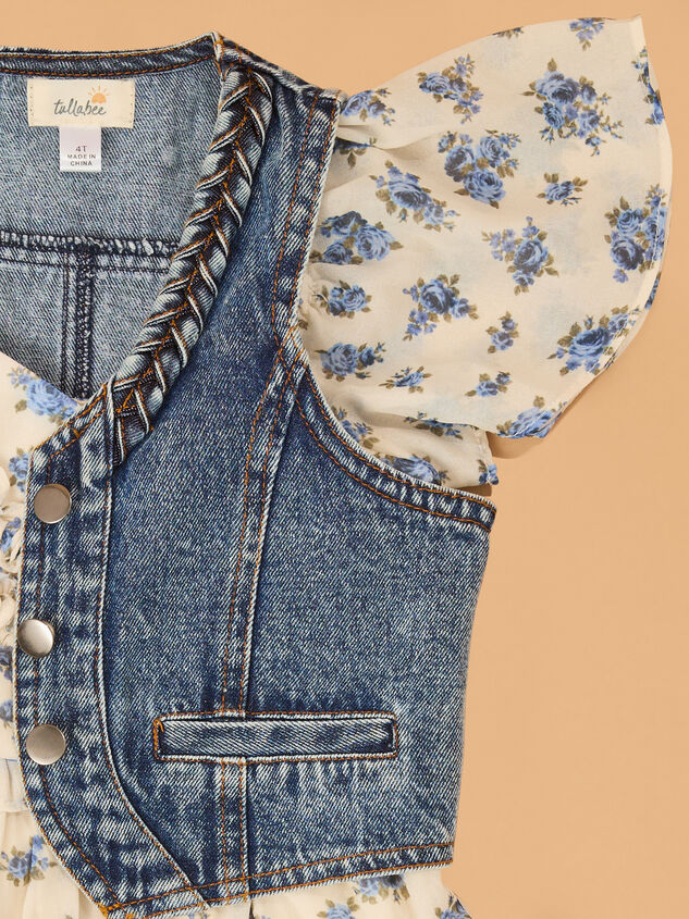 Finley Floral Dress Detail 3 - AS Kids