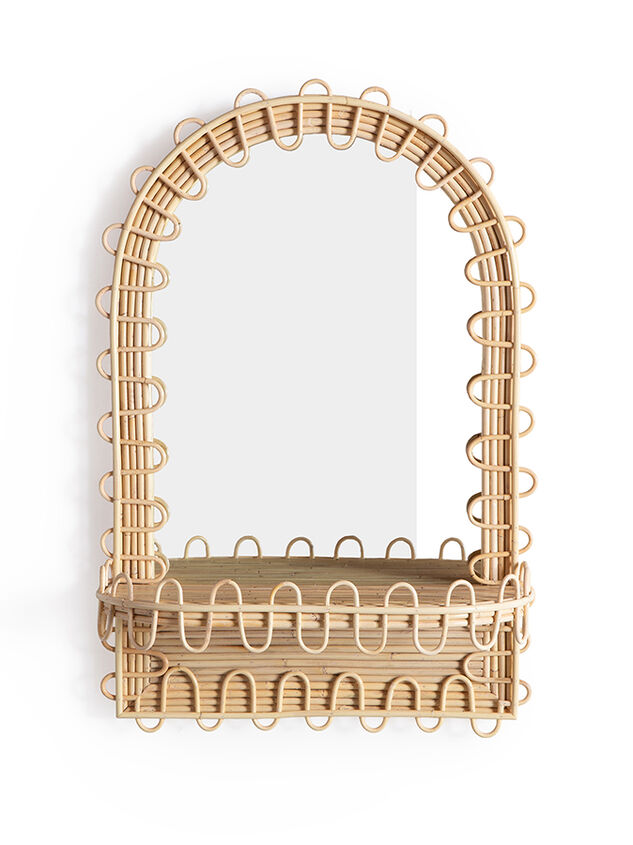 Cora Woven Shelf Mirror - ALTAR'D STATE KIDS