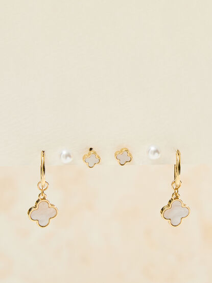 Mini Clover Earring Set - AS Kids