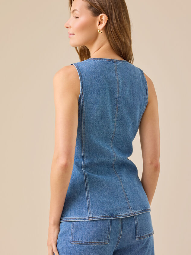 Lyra Denim Vest Detail 6 - ALTAR'D STATE KIDS