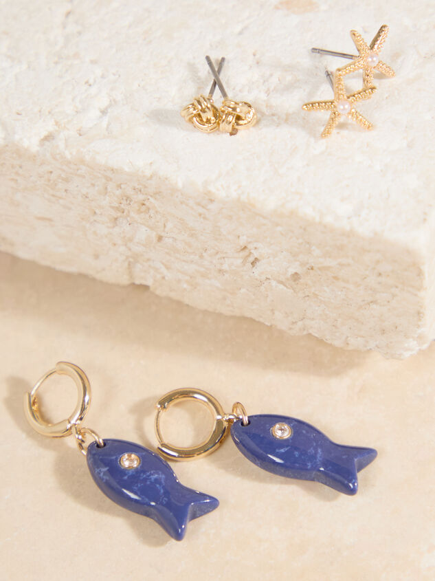 Lauren Fish Dangle Earring Set - ALTAR'D STATE KIDS