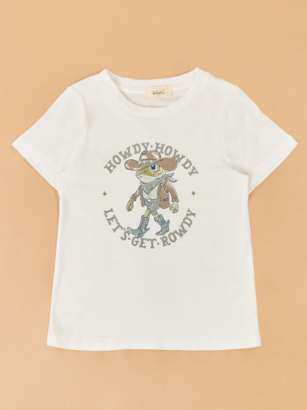 Howdy Rowdy Frog Tee Detail 3 - ALTAR'D STATE KIDS
