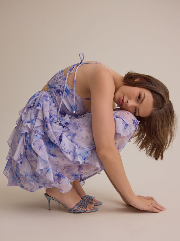 Whitley Floral Mini Dress Detail 6 - AS Kids