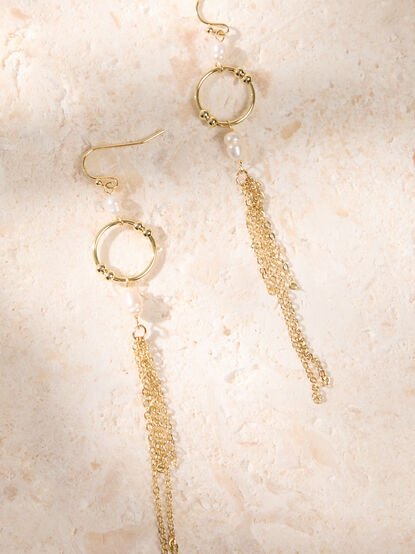 Pearl Halo Dangle Earrings - AS Kids