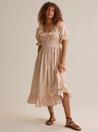 Ember Floral Ruffle Sleeve Mama Dress Detail 3 - ALTAR'D STATE KIDS