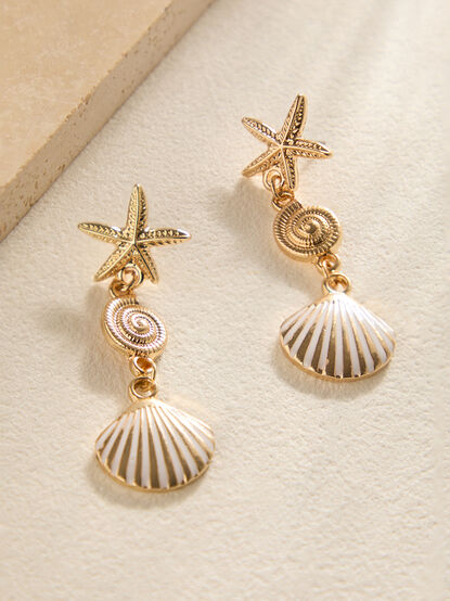 Seashell Drop Earrings - ALTAR'D STATE KIDS
