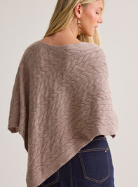 Constance Cable Knit Poncho Detail 7 - AS Kids