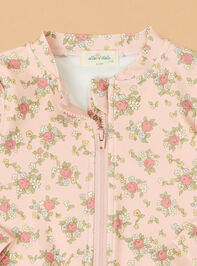 Edith Rose Long Sleeve Ruffle Leg Swimsuit Detail 4 - ALTAR'D STATE KIDS