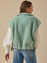 Nina Oversized Sherpa Vest Detail 5 - ALTAR'D STATE KIDS