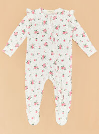 Rosie Rosettes Ruffle Footie - ALTAR'D STATE KIDS