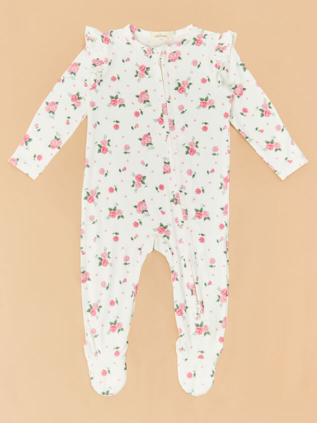 Rosie Rosettes Ruffle Footie - ALTAR'D STATE KIDS